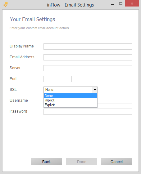 comcast email server settings for quickbooks